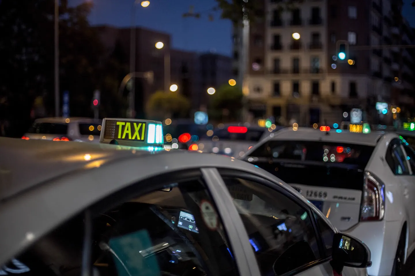 Taxi Ludvika AB:s bilar i Ludvika